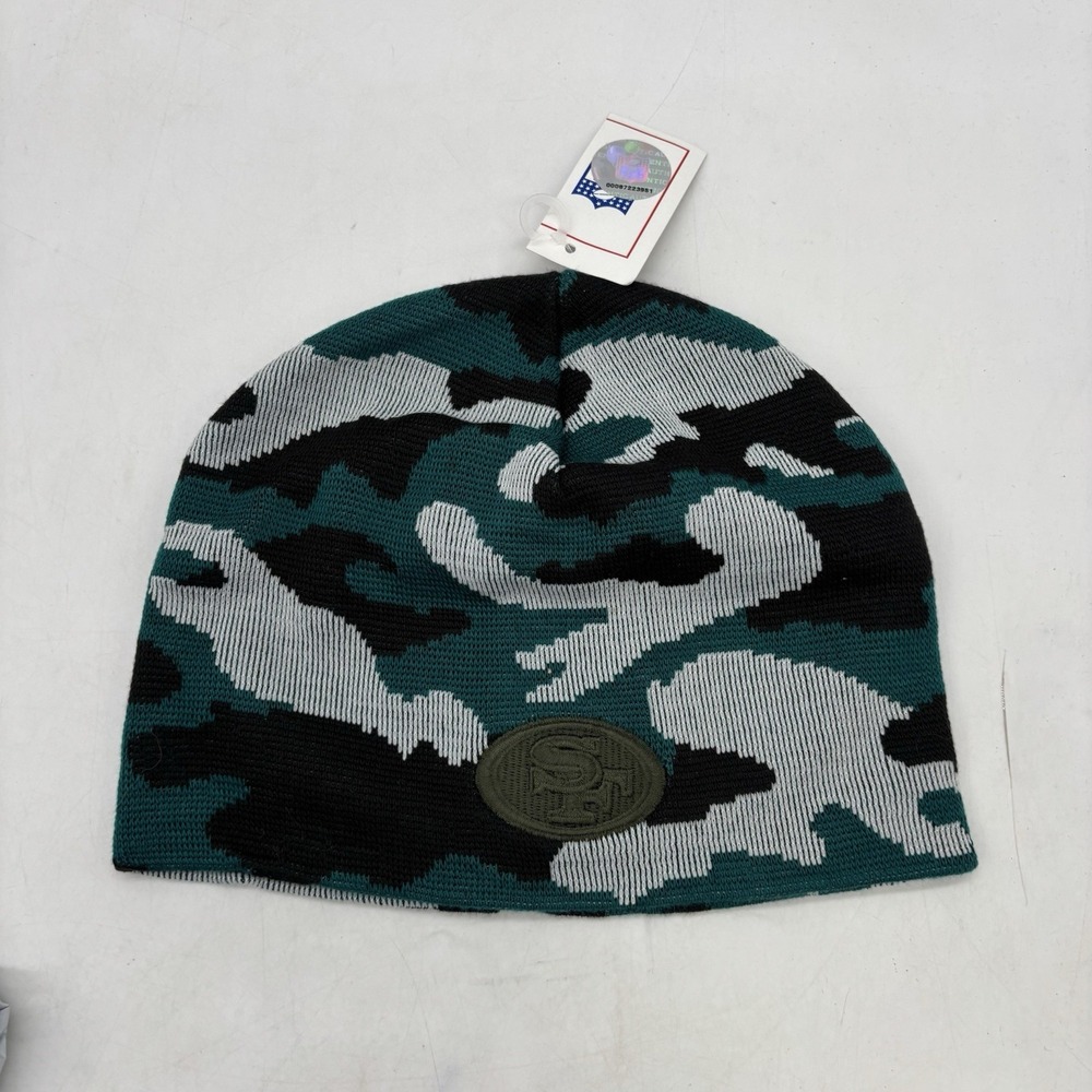 San Francisco 49ers Beanie One Size Fits All Sports Hat Cap Camouflage OSFA NEW